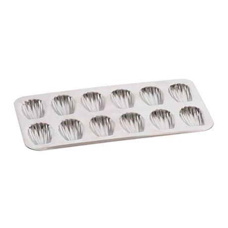 Plaque De 12 Madeleines En Fer Blanc