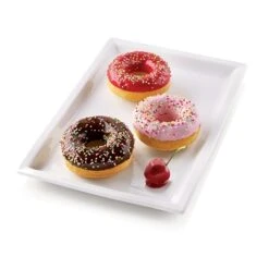 Alternative view of Silikomart Moule 6 Donuts Silicone Platinium