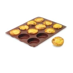 Alternative view of Flexi' Plaque Silicone 12 Tartelettes