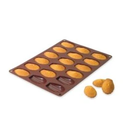 Alternative view of Flexi' Plaque Silicone 18 Madeleines