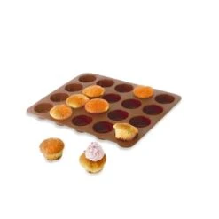 Alternative view of Lot De 2 Flexi'Plaques En Silicone - 20 Mini-muffins Et 24 Mini-madeleines