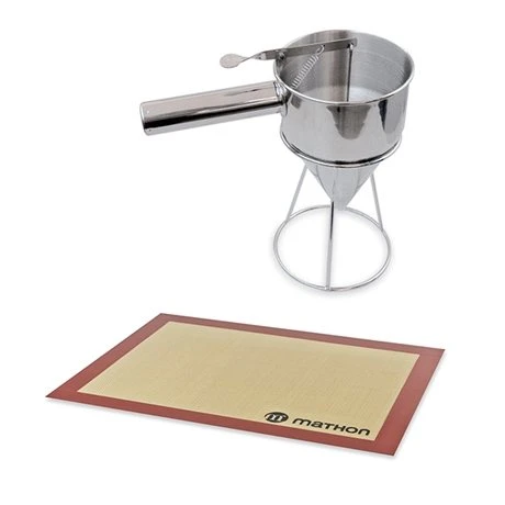 Lot Entonnoir Ă Piston Pro En Inox Et Tapis De Cuisson