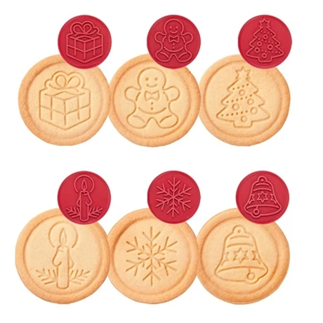 Tampon à Biscuits Noël 6 Décors Delicia 3 Tampon à Biscuits Noël 6 Décors Delicia – Image 3