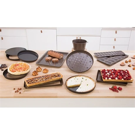 Moule à Tarte Amovible Acier Revêtu Bords Cannelés 24,5 Cm 3 Moule à Tarte Amovible Acier Revêtu Bords Cannelés 24,5 Cm – Image 3