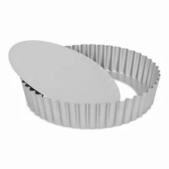 Patisse Moule à Tarte Fond Amovible Acier Revêtu 25 Cm
