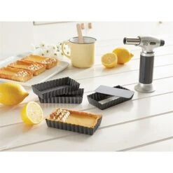 Set De 4 Moules à Tartelettes Avec Fonds Amovibles -Boutique De Buyer 541084 4 4 Set de 4 moules a tartelettes avec fonds amovibles Mathon