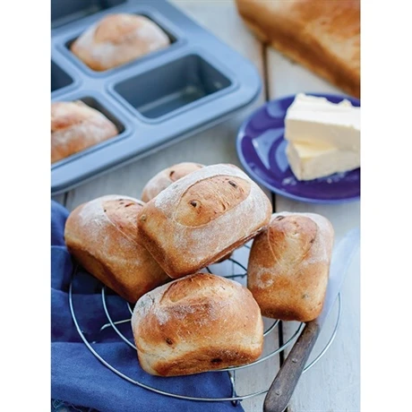 Patisse Moule En Acier Revêtement Anti-adhérent 8 Mini Cakes – Image 2