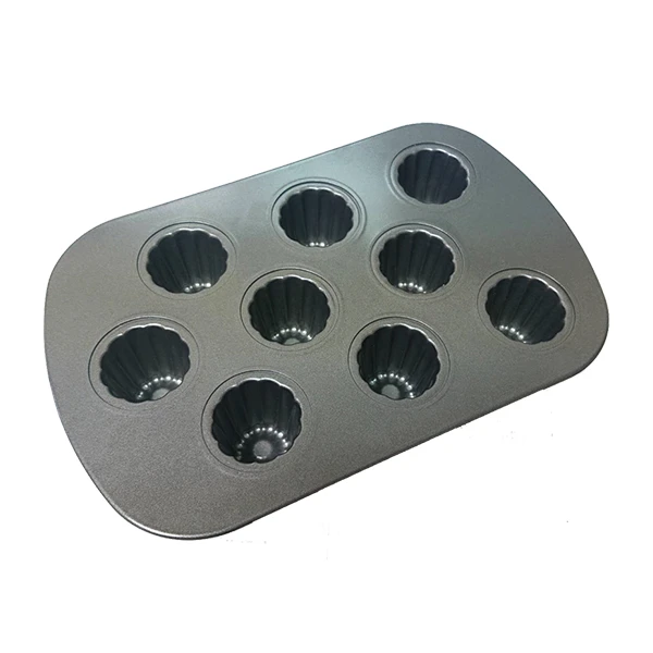 Plaque 9 Canelés En Acier Revêtu Anti Adhérent 34 Cm 1 Plaque 9 Canelés En Acier Revêtu Anti Adhérent 34 Cm