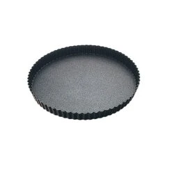 Tourtière Ronde Bords Cannelés Avec Revêtement Antiadhésif 32 Cm