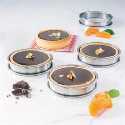Alternative view of Set De 4 Cercles à Tartelette Inox 8 Cm