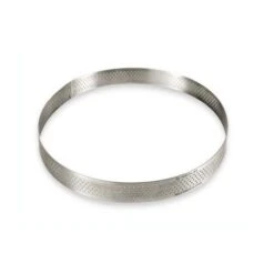 De Buyer Cercle à Tarte Rond Perforé 28,5 Cm