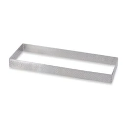 Alternative view of De Buyer Cadre à Tarte Perforé Rectangle 28 X 11 Cm
