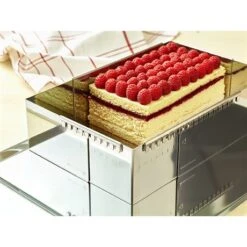 Alternative view of De Buyer Cadre à Entremets Rectangulaire Adaptable Inox 21,5 Cm