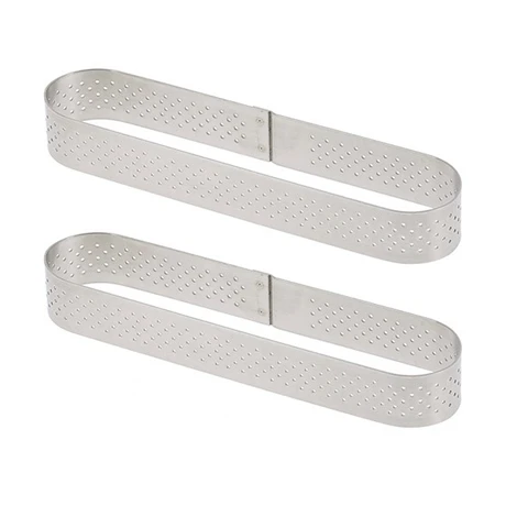 De Buyer Lot De Deux Cercles Perforé Oblong Individuel