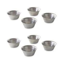 Lot 8 Moules Originaux à Pastéis De Nata - Flans Portugais