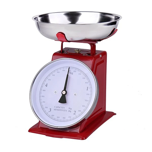Balance De Cuisine Mécanique Rouge 5 Kg 1 Balance De Cuisine Mécanique Rouge 5 Kg