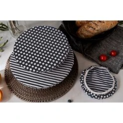 3 Couvre-bols En Coton 6 3 Couvre-bols En Coton -Boutique De Buyer 606086 2 1 3 couvre bols en coton Nuts Innovation