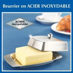 Beurrier En Acier Inoxydable 5 Beurrier En Acier Inoxydable -Boutique De Buyer 673167 2 1 Beurrier en acier inoxydable Wenko by Maximex