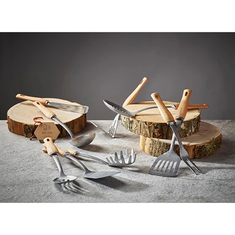De Buyer Lot De 5 Ustensiles B Bois Et D’une Barre De Suspension Incurvée En Inox 4 De Buyer Lot De 5 Ustensiles B Bois Et D’une Barre De Suspension Incurvée En Inox – Image 4