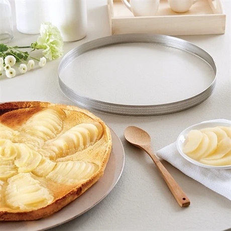 Cercle à Tarte Perforé En Inox Rond 28 Cm 1 Cercle à Tarte Perforé En Inox Rond 28 Cm